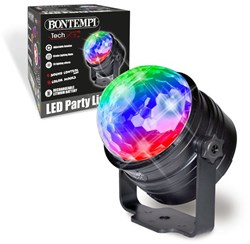 Bontempi disco ball LED party light with remote control and battery