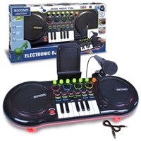 Bontempi DJ mixer music player with microphone and light effects black
