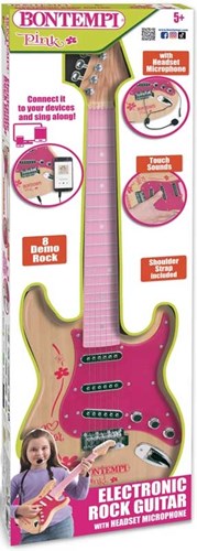 Bontempi electronic guitar - toy guitar with microphone and shoulder strap