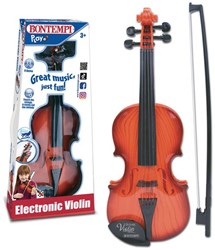 Bontempi electronic violin toy musical instrument brown