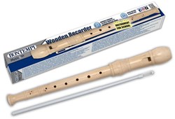 Bontempi wooden baroque recorder for kids and beginner music play