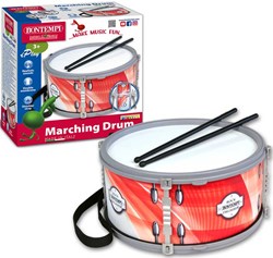 Bontempi toy drum double membrane with shoulder strap and sticks