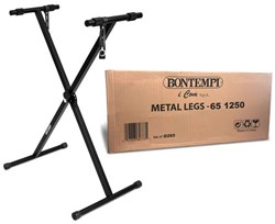 Bontempi keyboard stand with metal legs black adjustable