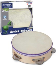 Bontempi wooden tambourine musical instrument for children