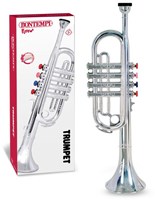 BONTEMPI-ZILVEREN TROMPET 4 TONEN 42 CM