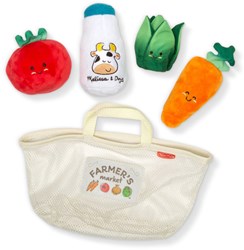 Melissa & Doug market grocery basket - sensory baby toy 5-piece set