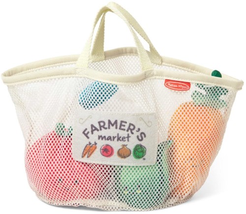 Melissa & Doug market grocery basket - sensory baby toy 5-piece set-3