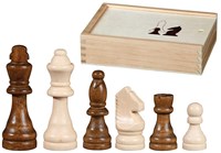 Philos chess pieces Otto I - Staunton design, king height 76 mm, wooden box