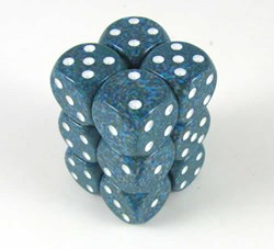 Chessex dice Sea Speckled D6 16mm set 12 pieces multicolour