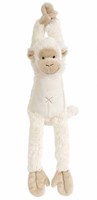 Happy Horse plush monkey Mickey musical toy - 40 cm white cuddle