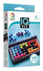 Smart Games IQ Fit Display - Puzzle Game with 120 Challenges and 10 Extra Online