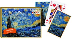 Piatnik Vincent van Gogh Starry Night Playing Cards - Double Deck