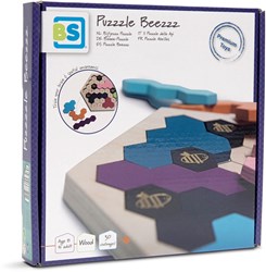 BS Toys wooden puzzle Bijtjezzz - educational bee game for kids
