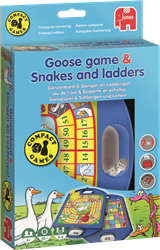 Jumbo Goose Game & Snakes and Ladders Travel Race board game Children & Adults