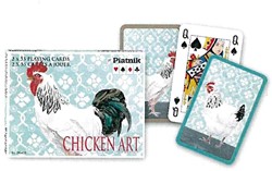 Piatnik Chicken Art Playing Cards - Double Deck