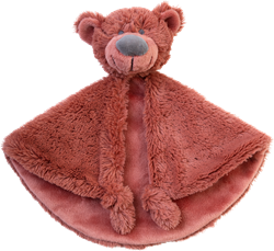 Happy Horse comfort blanket Bear Bobbie - Rust color - Baby gift 29 cm