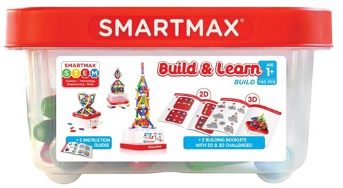 Smartmax magnetic building set Build & Learn 100-piece toy set