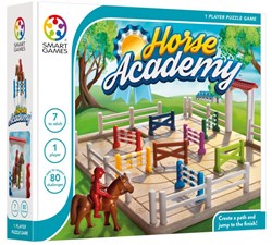 Smart Games puzzle game Horse Academy - 80 challenges horse obstacle course