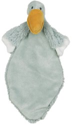 Happy Horse cuddly pelican Pucci comforter - soft baby toy green ochre