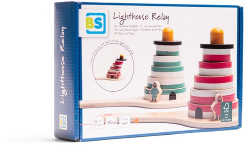 BS Toys Lighthouse Relay - FSC Wood Active Game for Kids