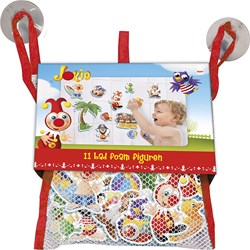 Bambolino Toys bath toy Jokie foam figures in storage net 11-piece