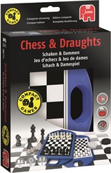 Jumbo Chess & Draughts Travel Strategy Adults