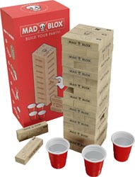 Mad Party Games drinking game MadBlox - wooden tower with 108 challenges