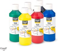Creall textile paint set 6 colours 250ml - acrylic textile paint