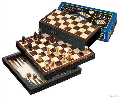 Philos Reis Chess/Checkers/Backgammon Cassette Field 22 mm, King height 42 mm Magnetic