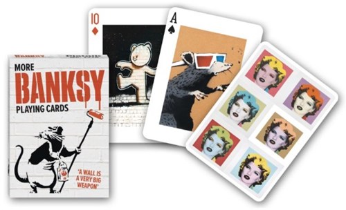 Piatnik playing cards Banksy art - More Banksy Single Deck multicolor