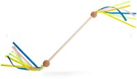 BS Toys wooden twirl stick with ribbon - majorette toy baton