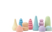 Ocamora wooden toy Bonsais set - colorful fantasy trees