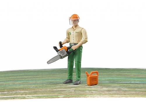 Bruder forestry play figure with accessories - 10.7cm - toy-2