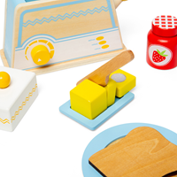 BigJigs wooden breakfast set toy - pretend play kitchen-3