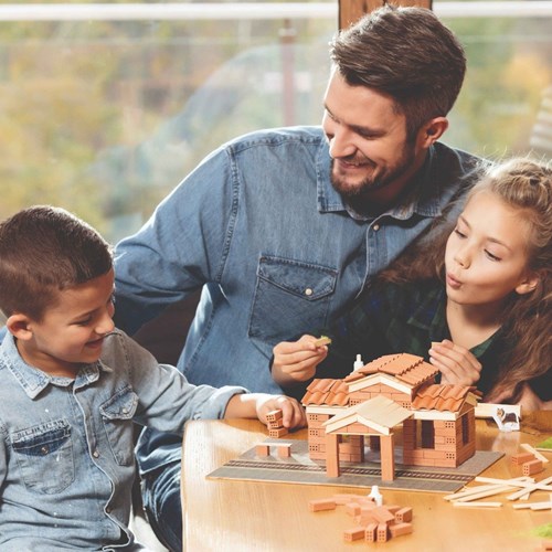 Brick Trick building blocks toy - 40 cardboard tiles - educational-2