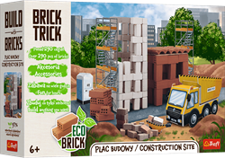 Brick Trick building set XL construction site - creative toy with real bricks