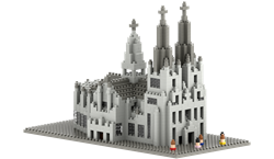 Brixies building set Cologne Cathedral - 1284 construction bricks