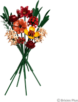 Brixies flower building set bouquet - 400 building blocks for kids