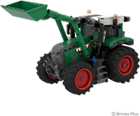 Brixies Fendt tractor building set with front loader - 383 bricks toy