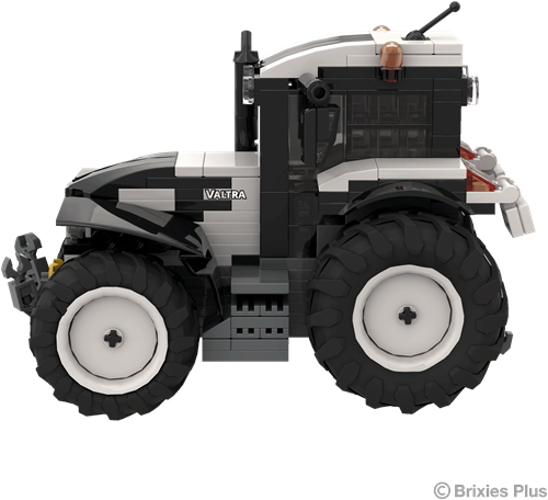 Brixies building set tractor Valtra T255 white - 262 bricks toy