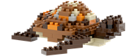 Brixies turtle building set - 103 pieces - creative toy