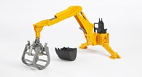 Bruder Forestry Accessories digger arm with grabber - rear loader toy