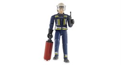 Bruder firefighter play figure 10.7cm with accessories fire brigade