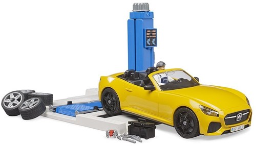 Bruder toy Car Service Center with Roadster - car playset-2