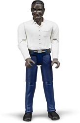 Bruder Bruder bworld Man with dark skin color and dark blue pants