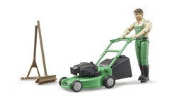 Bruder bworld Gardener with lawn mower (62103)