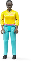 Bruder Bruder bworld Woman with dark skin tone and turquoise pants