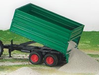 Bruder tipping trailer toy trailer 1:16 green plastic-2