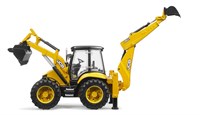 Bruder JCB 5CX eco tractor with back loader - digger toy-2