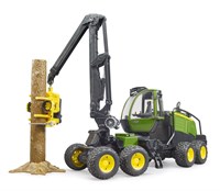 Bruder John Deere Harvester 1270G toy forestry machine with log-2